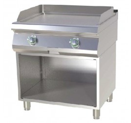 2 zónás RedFox álló elektromos rostlap sima, öntöttvas sütőfelülettel, semleges tárolóval